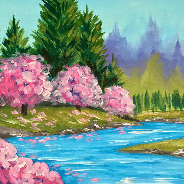 A River Walk (Bob Ross Inspired)