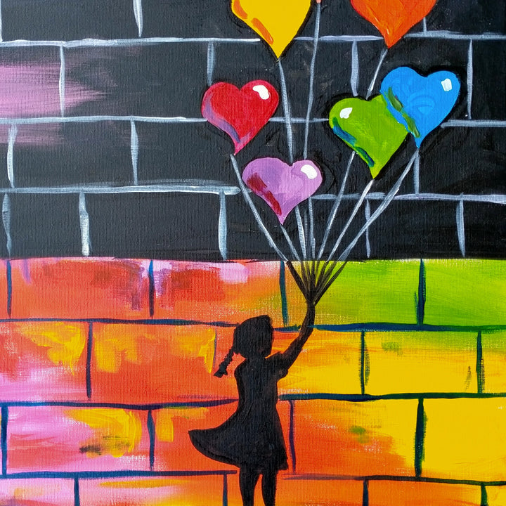 Banksy Heart Balloons