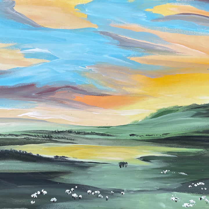 Farmland Sunset