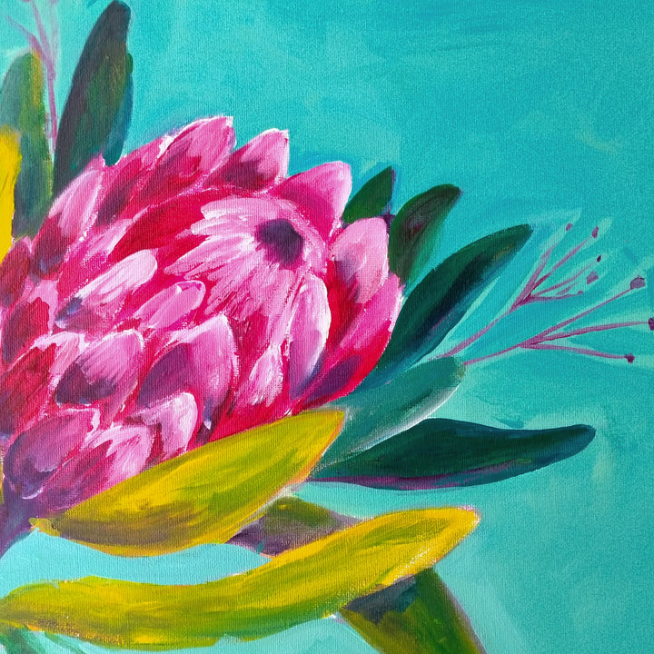 Protea Bloom - Teal