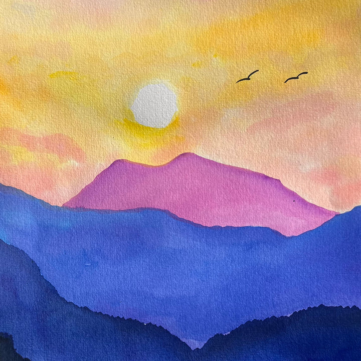 Sunset Over the Hills