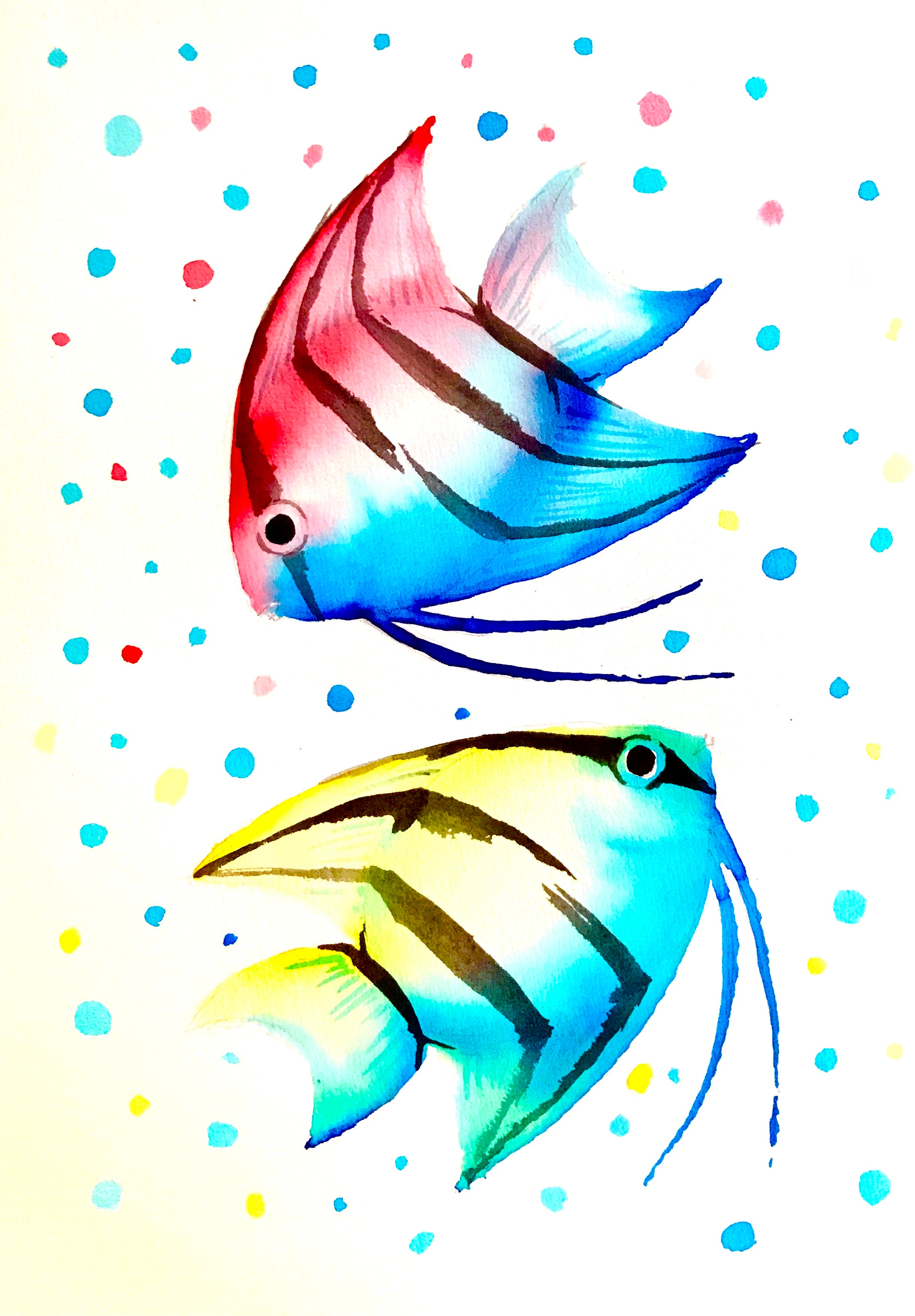 Pinterest Fish Angel Learn to paint Angel Fish – Paintvine®