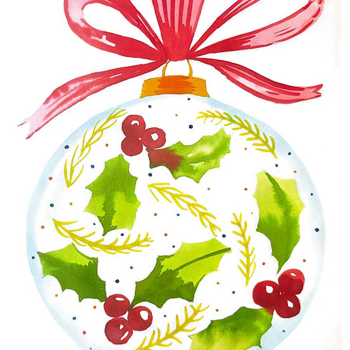 Watercolour Christmas Bauble