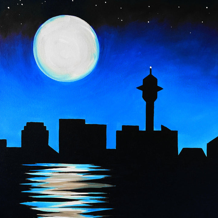 Moonrise Over Auckland