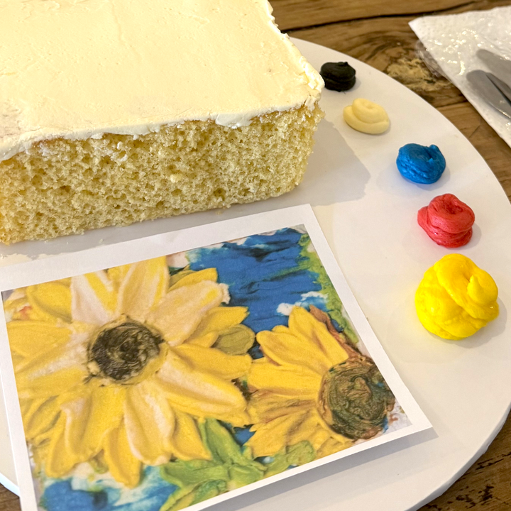Sunflowers With Buttercream