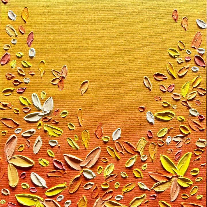 Textured Art: Sunset Petals