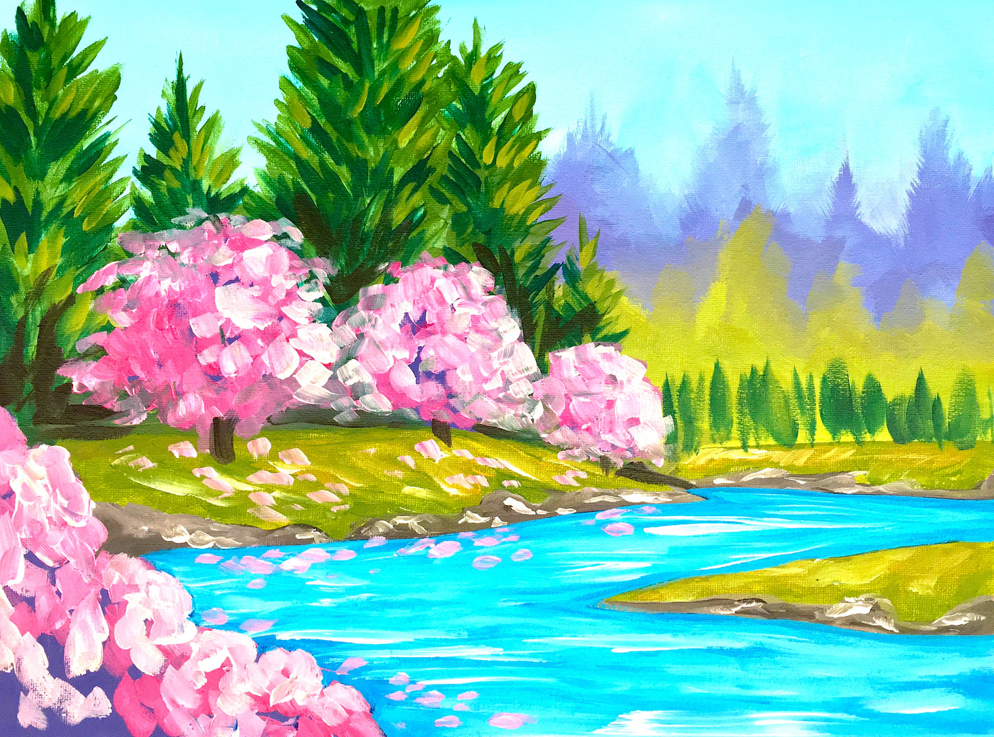 A River Walk (Bob Ross Inspired) | 22/08/2025 - The Bridgman, Auckland