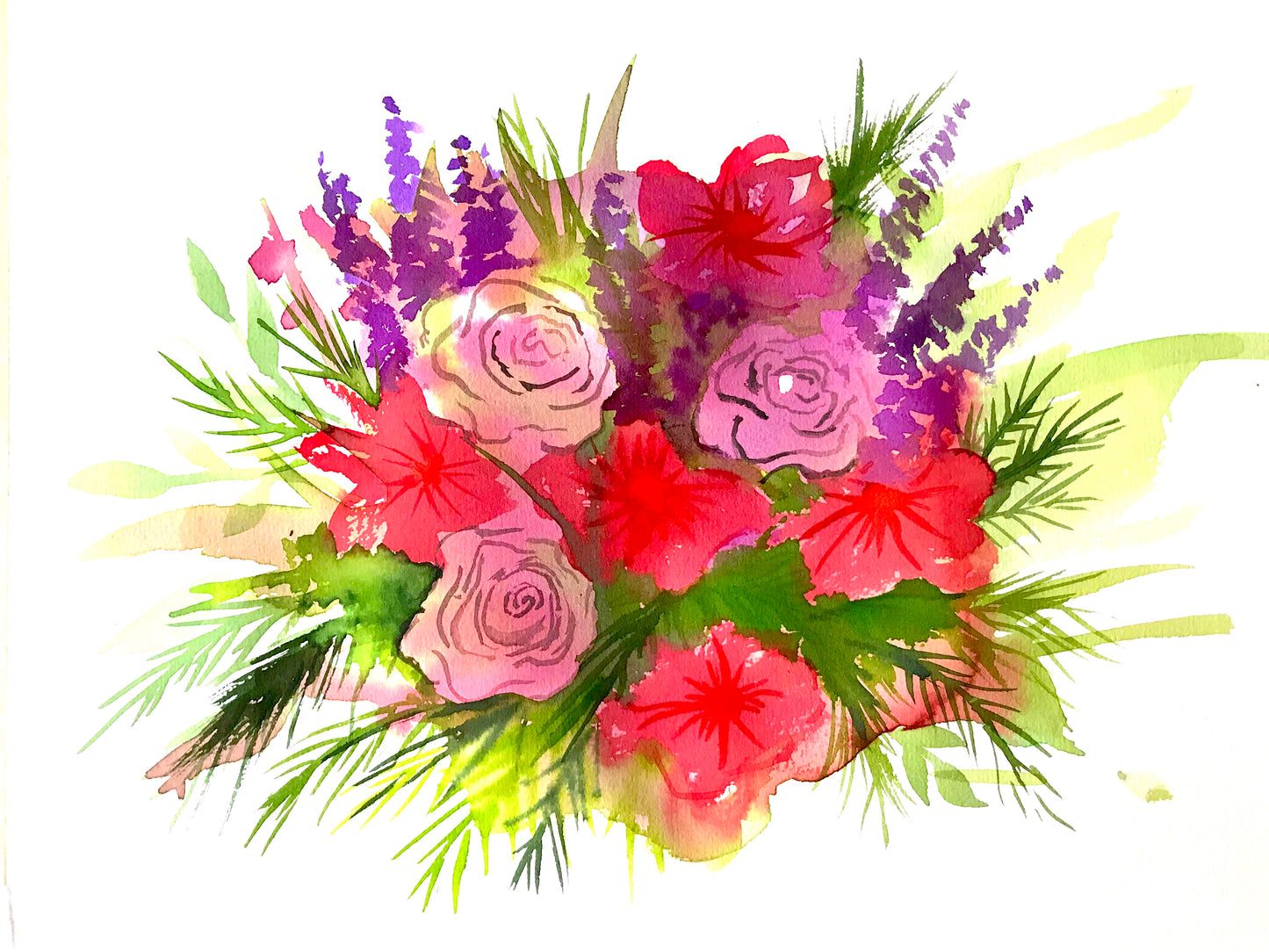 Abstract Floral Watercolour | 19/03/2026 - Cornerstone Bar, Tauranga