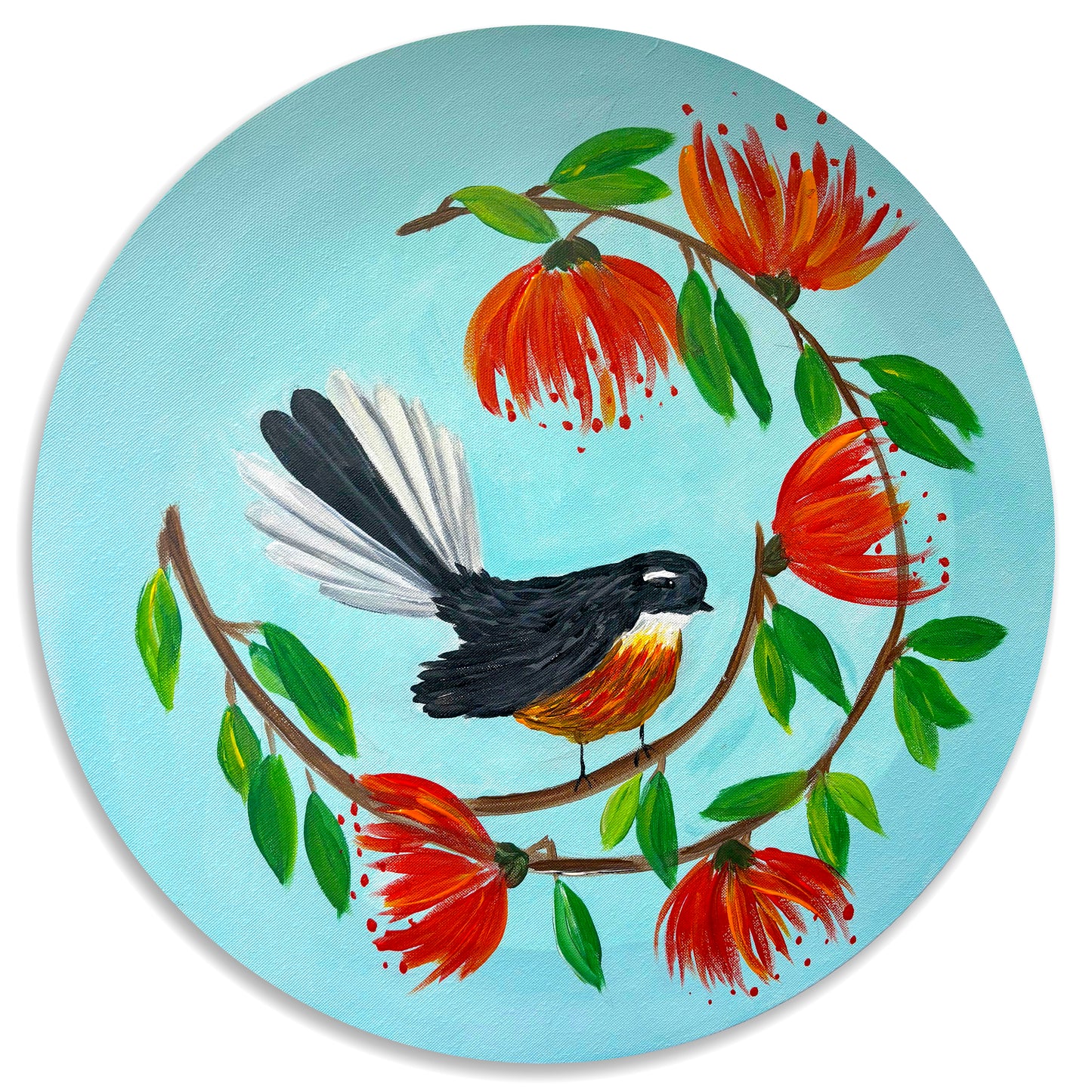 Fantail Wreath (Circular Canvas) | 18/11/2025 - Sweat Shop Brew Kitchen, Auckland