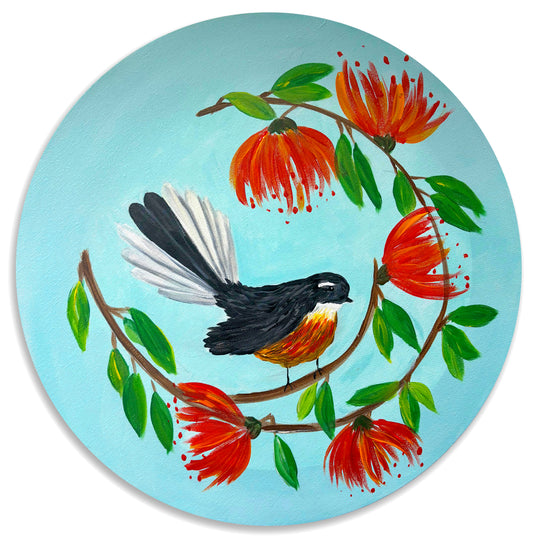 Fantail Wreath (Circular Canvas) | 18/11/2025 - Sweat Shop Brew Kitchen, Auckland