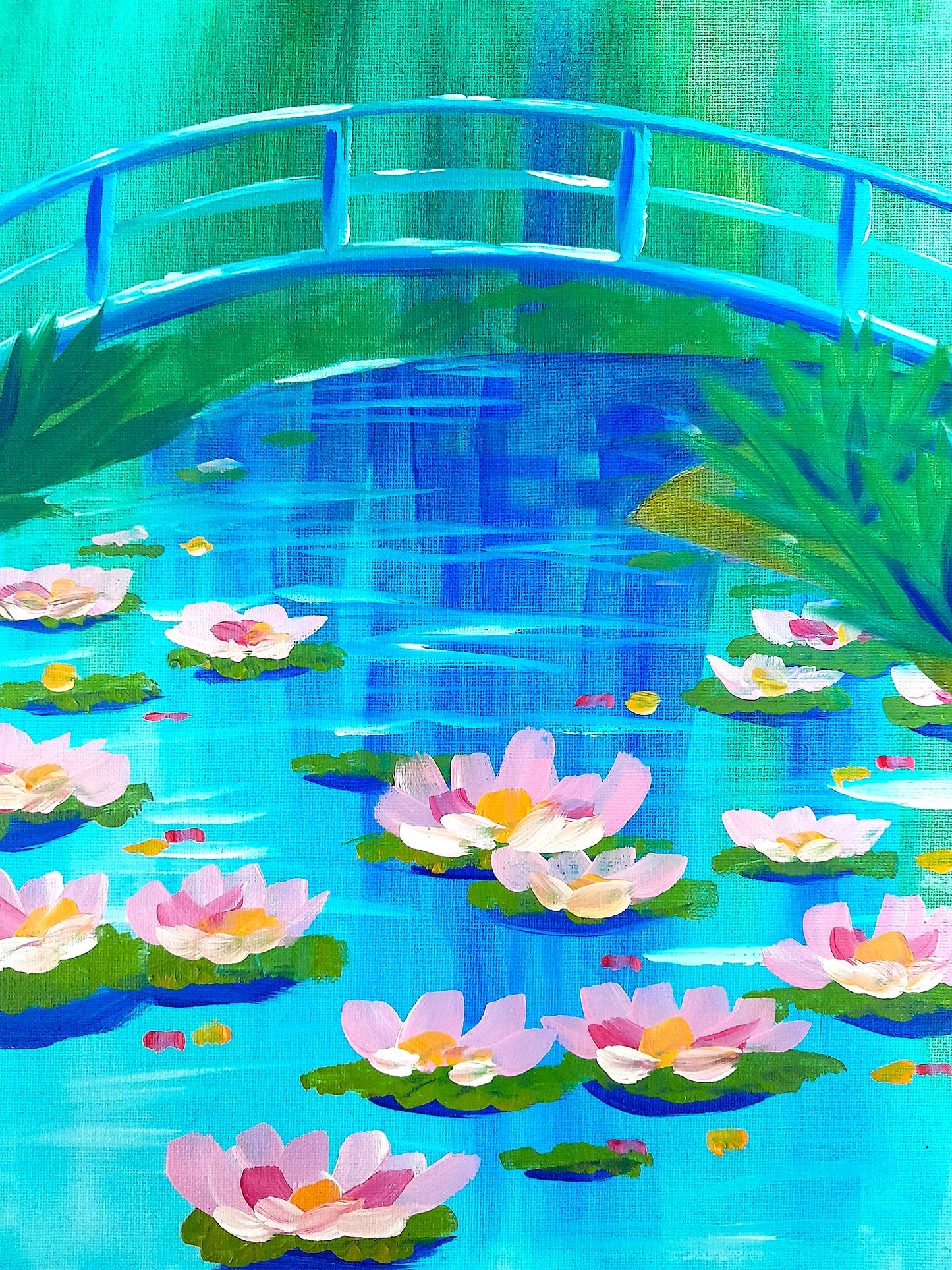 Water Lilies (Monet Inspired) | 15/02/2025- Grey Lynn Park, Auckland